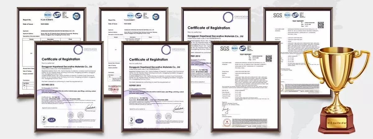 7 product certifiations owned by Ctube