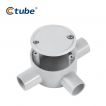 Ctube 20-25mm 3-Way Shallow Junction Box