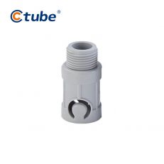 Ctube 20-25mm Corrugated to Screwed Male Terminal Adapter Connector
