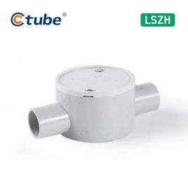 Ctube 20-25mm 2-Way LSZH Shallow Junction Box