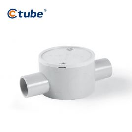 Ctube 20-25mm 2-Way Solar Shallow Junction Box