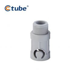 Ctube 20-25mm Solar Corrugated to Screwed Male Terminal Adapter Connector
