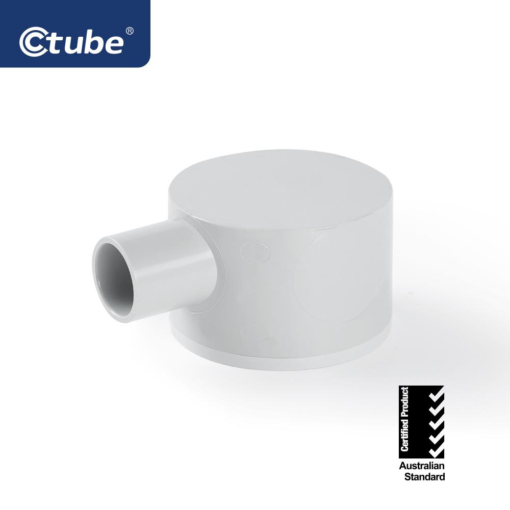 Ctube 20-25mm 1-Way Shallow Junction Box