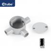 Ctube 20-25mm 3-Way Shallow Junction Box