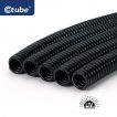 Ctube 20-50mm x 25-50m Heavy Duty Solar Flexible Electrical Corrugated Conduit Black
