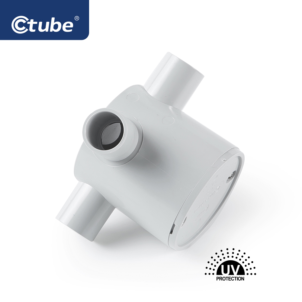 Ctube 20-25mm 4-Way Solar Deep Junction Box