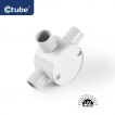 Ctube 20-25mm 3-Way Solar Shallow Junction Box