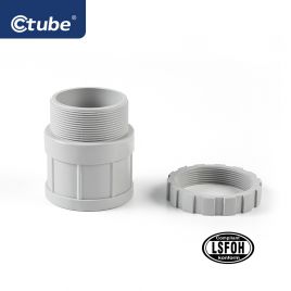 Ctube 20-63mm LSZH Plain to Screwed Male Terminal Adapter Connector