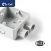 Ctube 20-63mm LSZH Plain to Screwed Male Terminal Adapter with Lock Ring