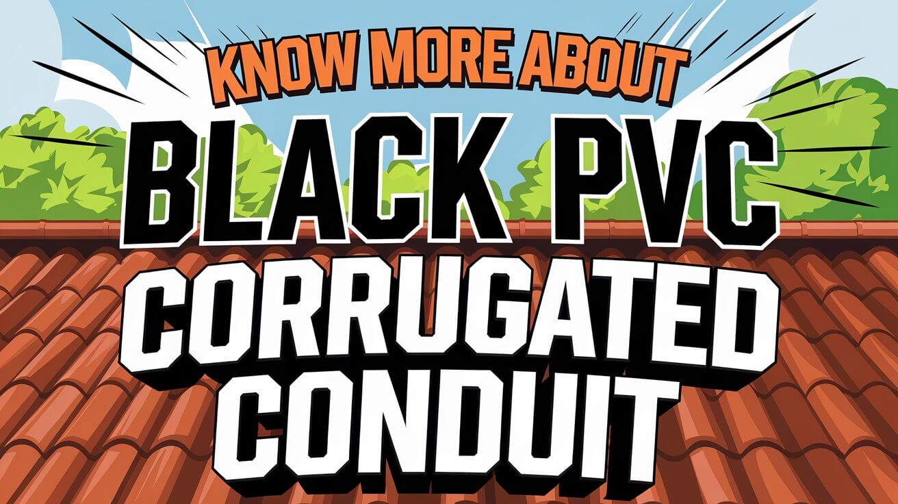 Conozca más sobre el conducto corrugado de PVC negro