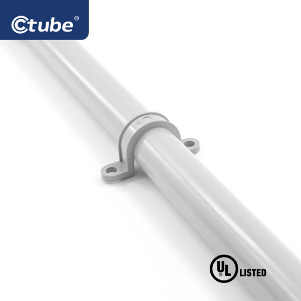 Ctube PVC Conduit Strap Clamp Two-Hole Mounting Support - Image 3