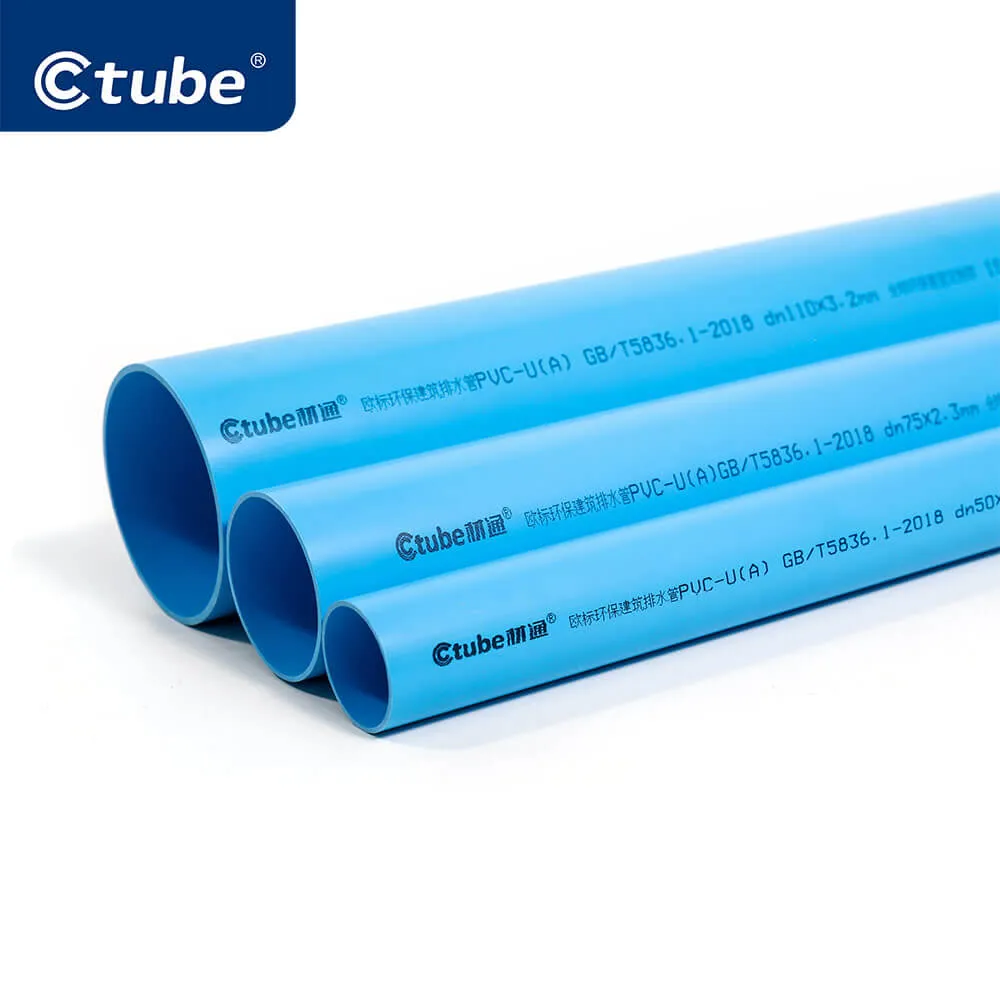 Tuyau d'eau de plomberie en PVC-U