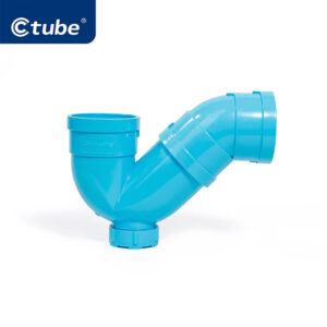 uPVC P-Trap with Service Cleanout for Sanitary Drainage Installations