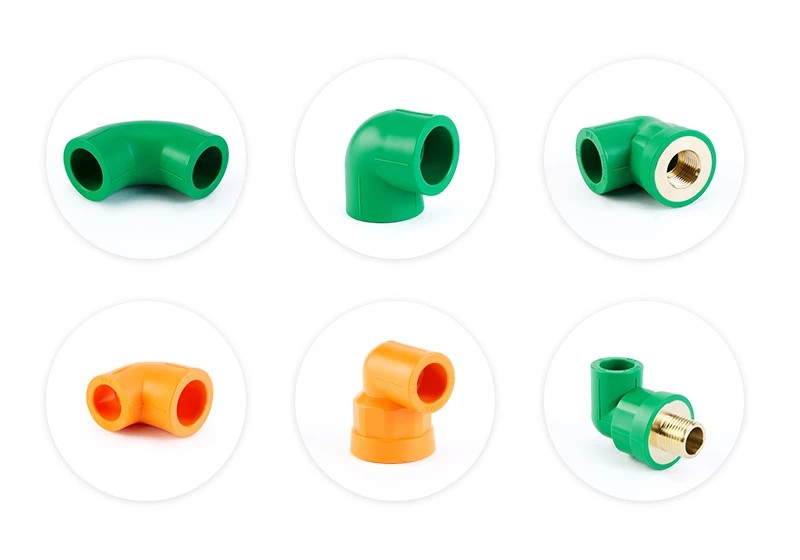 Ctube PPR Pipe Connector Fitting Elbow 45 and 90 Degree